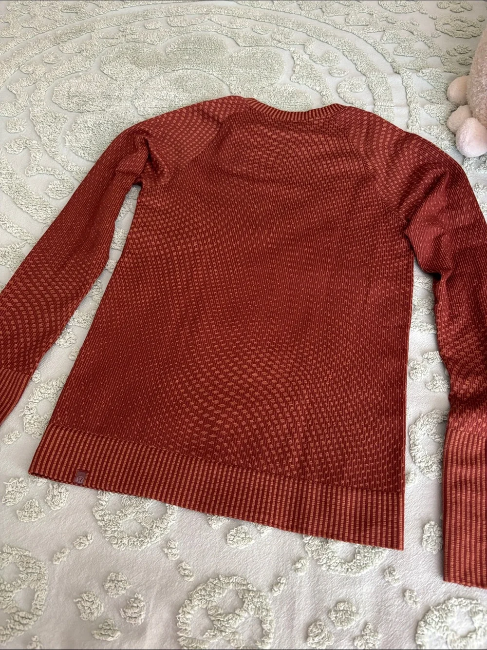 lululemon athletica Women's Rest Less Activewear Shirt Desert Sun / Date Brown